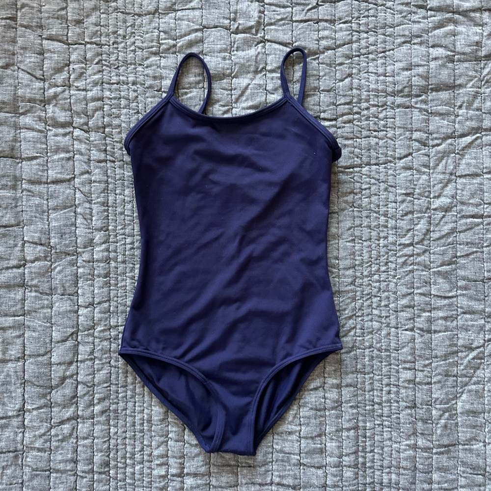 Bloch Kids Dance leotard 8-10 in Navy Blue